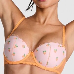 Victoria’s Secret Pink Push Up Balconette Bra sz 32B NWT